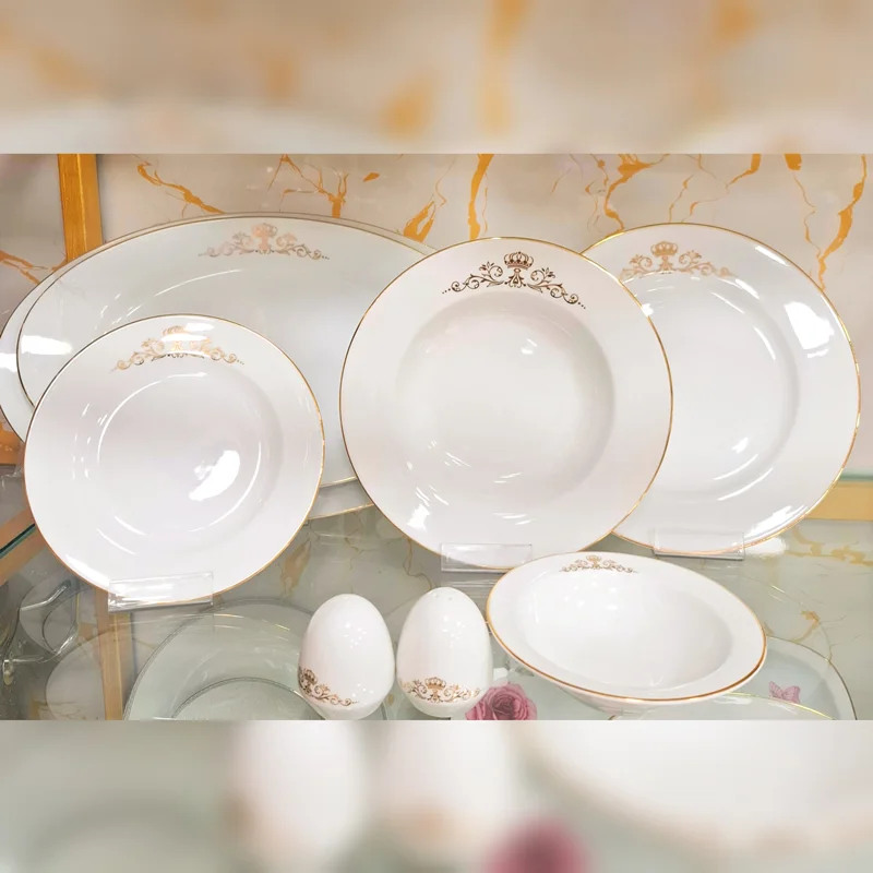 سرویس غذاخوری ۲8 پارچه چینی زرین مدل کویین - (کد کالا : 0403300۸)