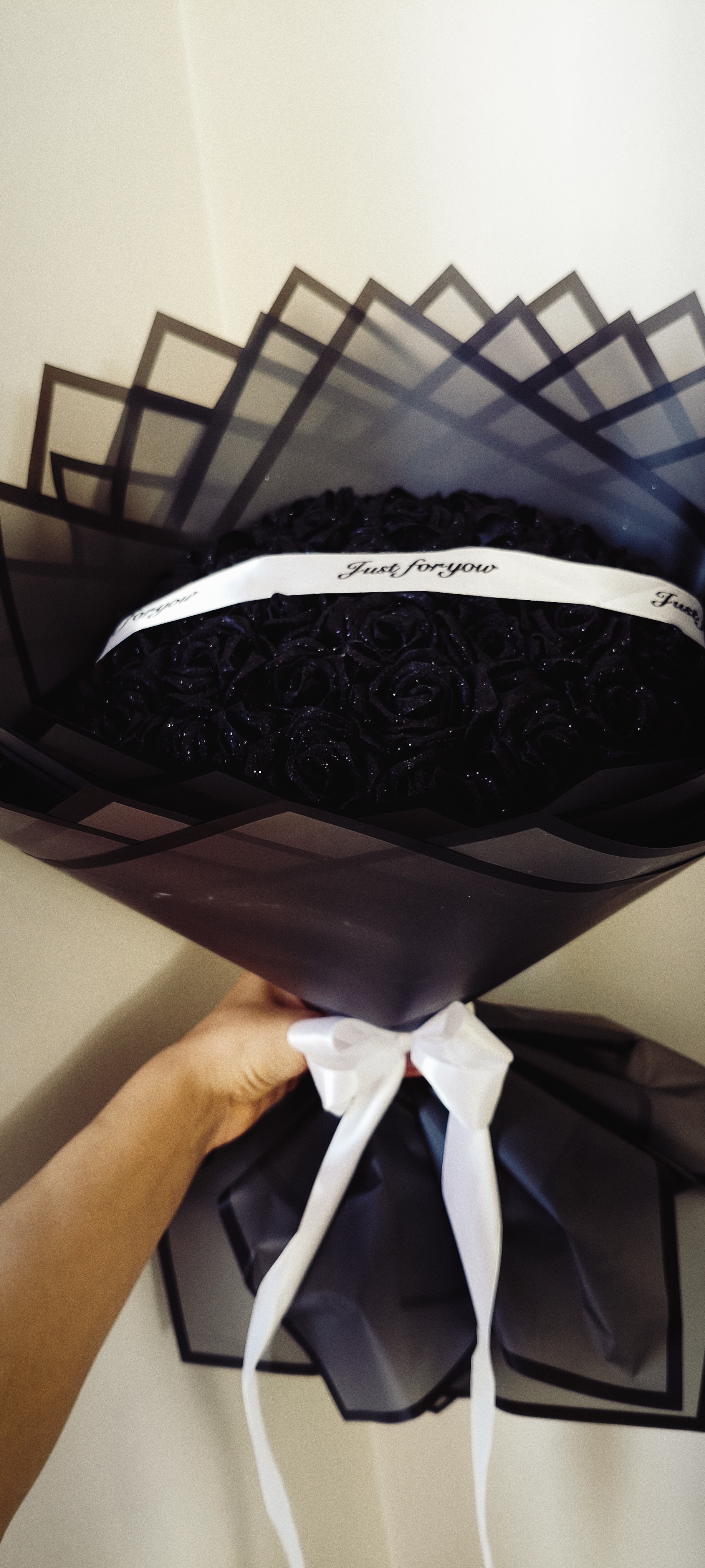 دسته گل روبانی مصنوعی 38 شاخه رز (کد کالا : 03090123)