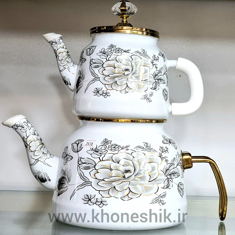 کتری قوری لعابی 3 لیتری یونی هوم  ( کد کالا : 03070410)