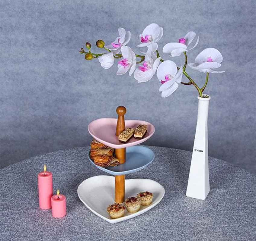 اردوخوری سرامیکی آی سرام قلبی 3 طبقه ( کد کالا : 00519983 )