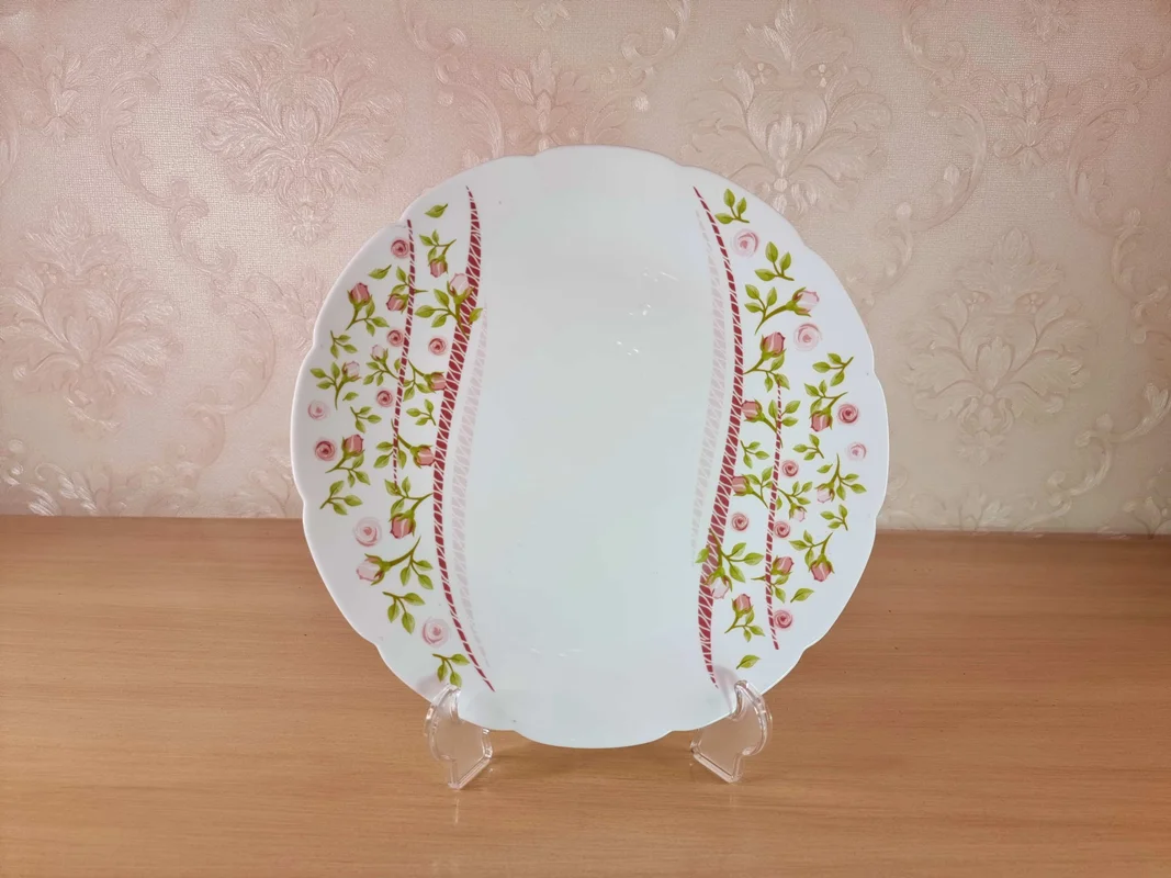 بشقاب غذا خوری مقصود مدل لیمیا صورتی  (6عددی) - (کد کالا : 1041)