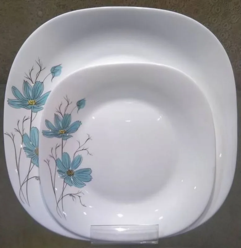 سرویس غذاخوری 26 پارچه آرکوپال مقصود مربع طرح ژالین آبی ( کدکالا:03071744)