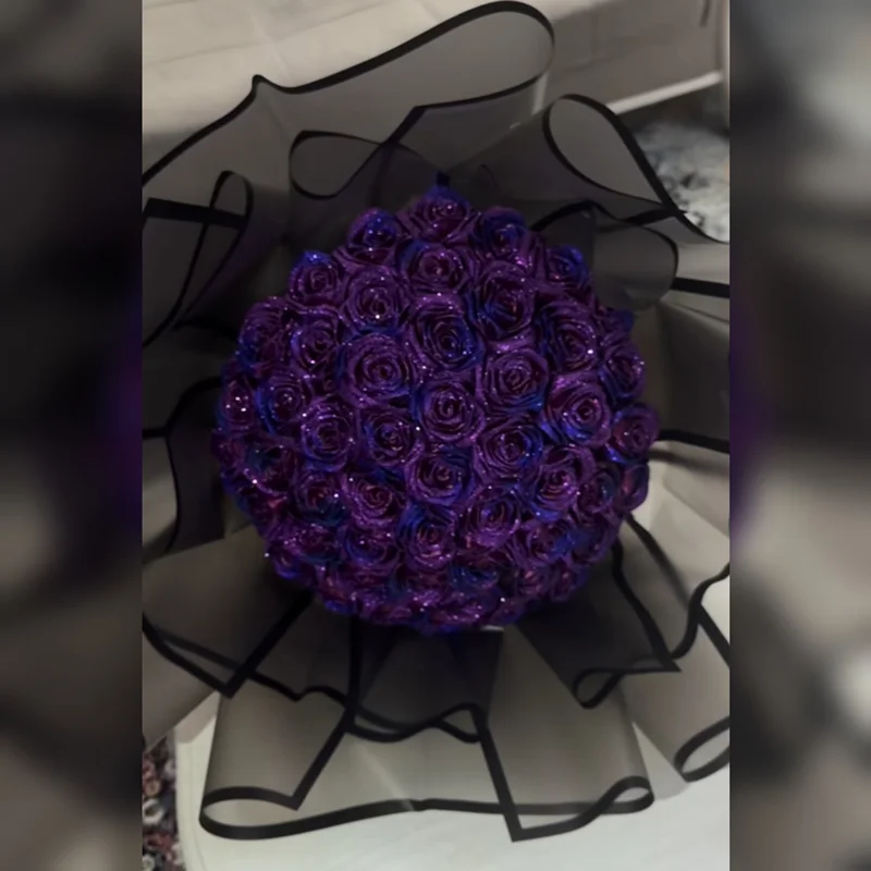 دسته گل مصنوعی روبانی کهکشانی 50 شاخه (کدکالا :04072809)