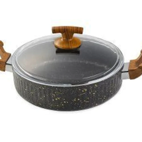 ماهیتابه دو دسته گرانیتی اویز مدل السا سایز 28 (کد کالا : 03071712)